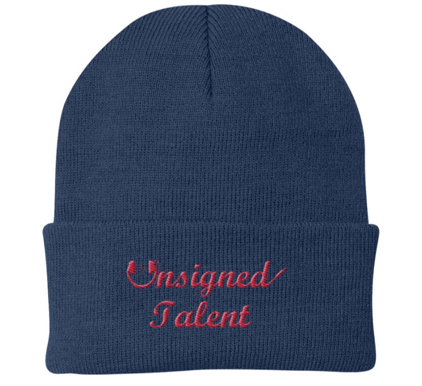 UT Cursive Beanie (Red Script)