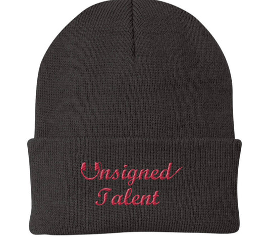 UT Cursive Beanie (Red Script)