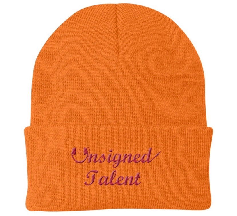 UT Cursive Beanie (Red Script)