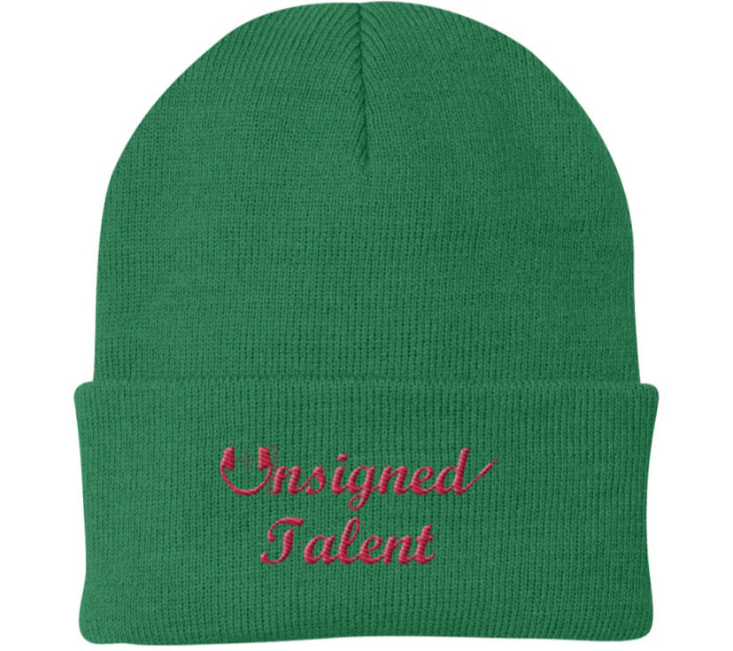 UT Cursive Beanie (Red Script)