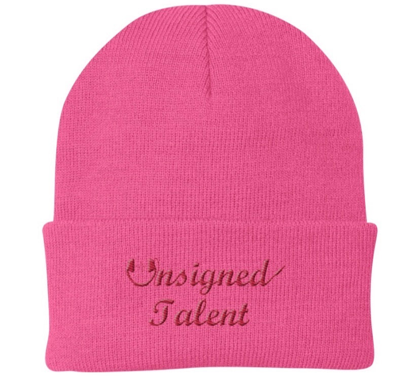 UT Cursive Beanie (Red Script)